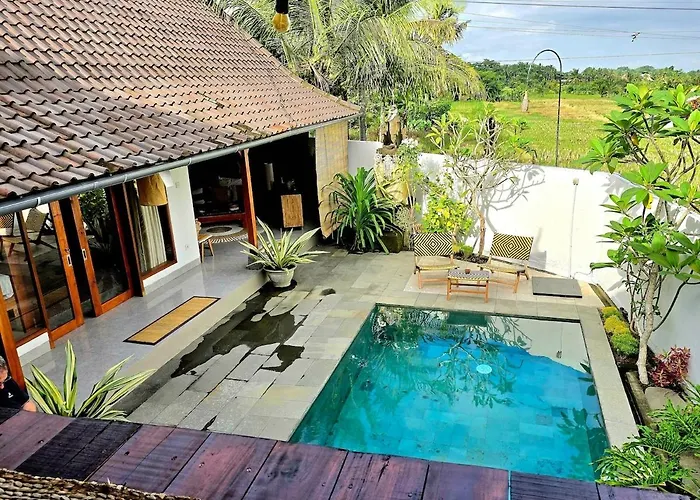 2br Pool Rice Field View Villa Ubud
